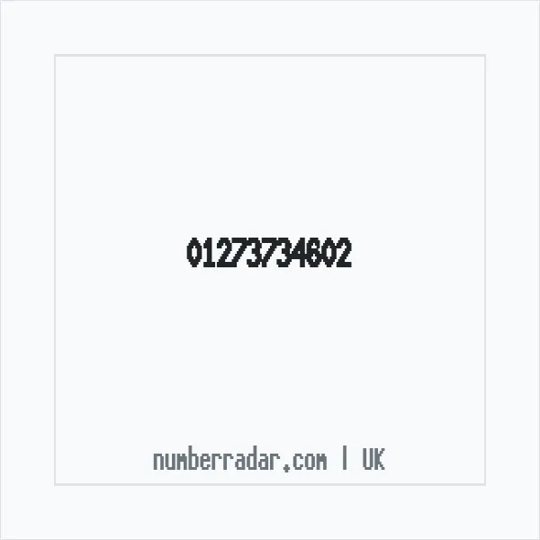 Reverse number check for +44 1273 734602 — who called me?