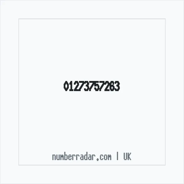 Reverse number check for +44 1273 757263 — who called me?