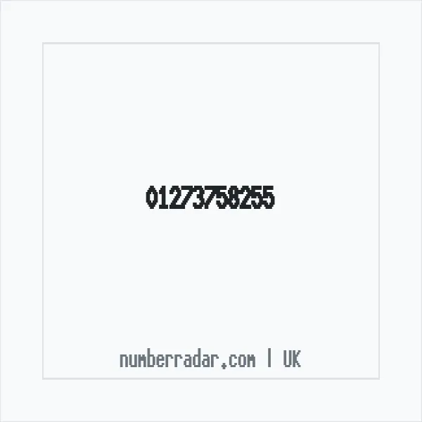 Reverse number check for +44 1273 758255 — who called me?