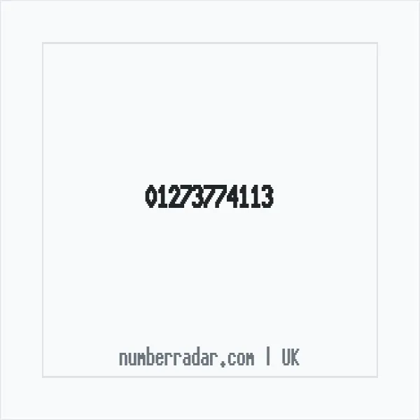 Reverse number check for +44 1273 774113 — who called me?