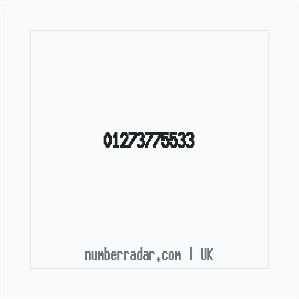 Reverse number check for +44 1273 775533 — who called me?