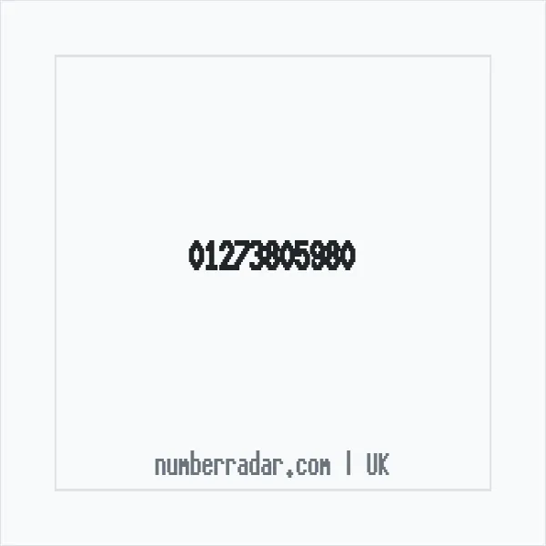 Reverse number check for +44 1273 805980 — who called me?