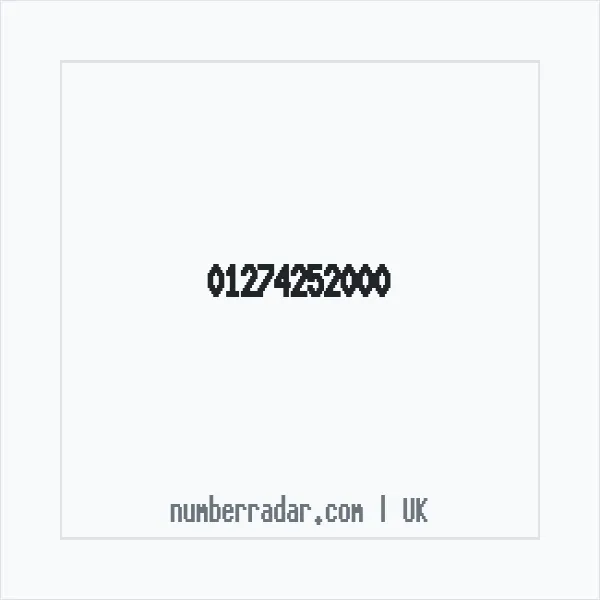Reverse number check for +44 1274 252000 — who called me?