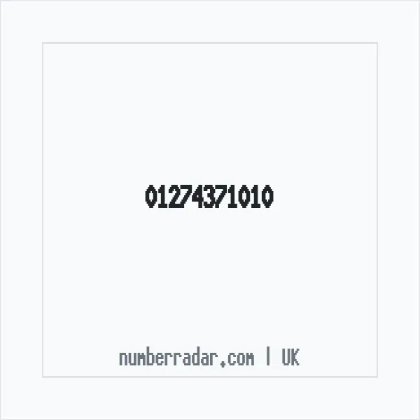 Reverse number check for +44 1274 371010 — who called me?
