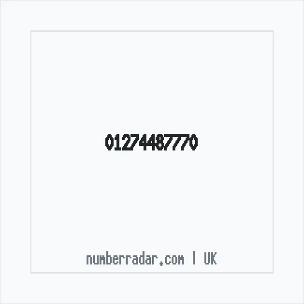 Reverse number check for +44 1274 487770 — who called me?