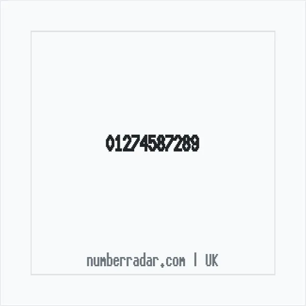Reverse number check for +44 1274 587289 — who called me?