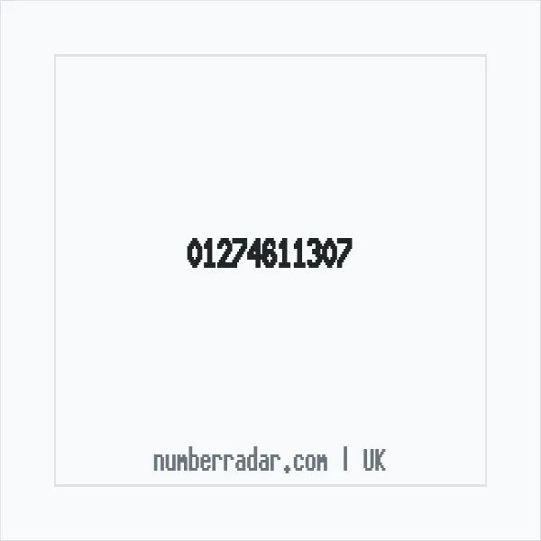 Reverse number check for +44 1274 611307 — who called me?