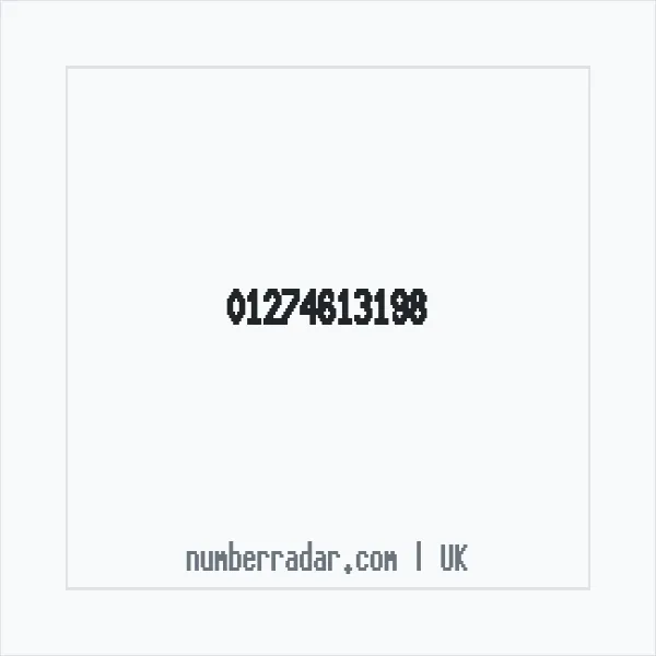 Reverse number check for +44 1274 613198 — who called me?
