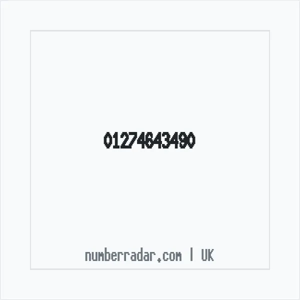 Reverse number check for +44 1274 643490 — who called me?