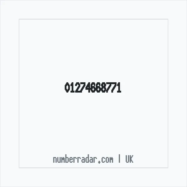Reverse number check for +44 1274 668771 — who called me?