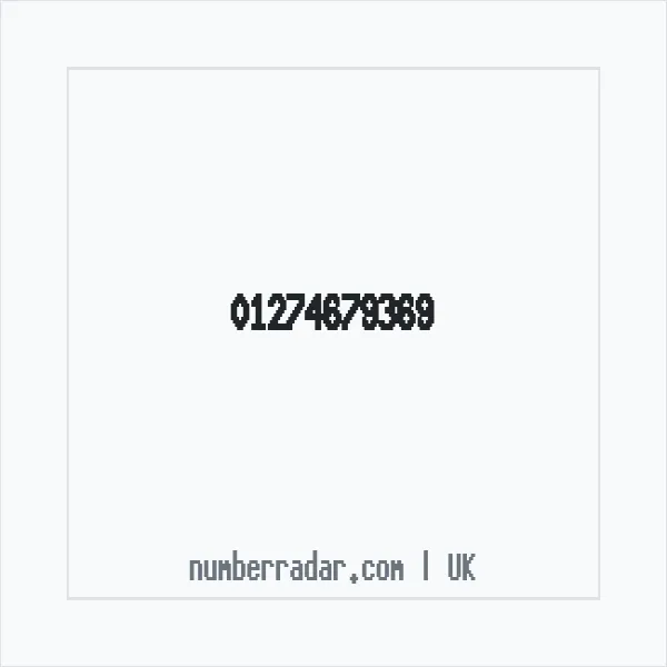 Reverse number check for +44 1274 679369 — who called me?