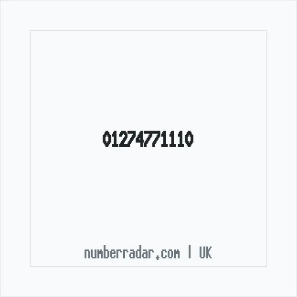 Reverse number check for +44 1274 771110 — who called me?