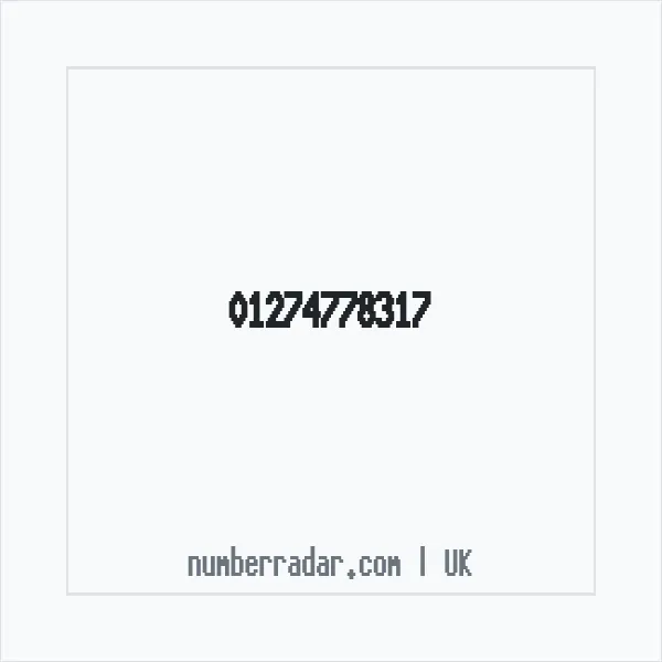 Reverse number check for +44 1274 778317 — who called me?