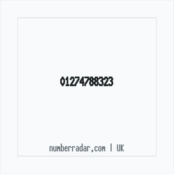 Reverse number check for +44 1274 788323 — who called me?