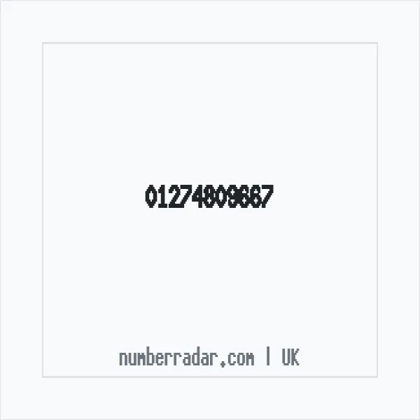 Reverse number check for +44 1274 809667 — who called me?