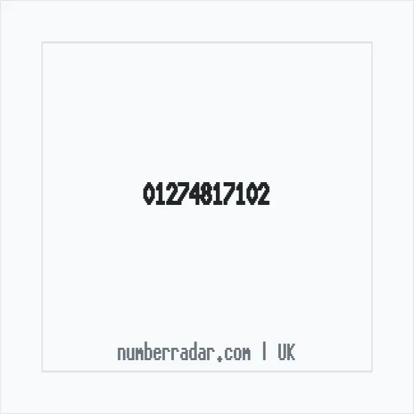 Reverse number check for +44 1274 817102 — who called me?