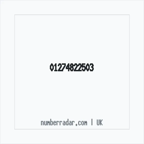 Reverse number check for +44 1274 822503 — who called me?