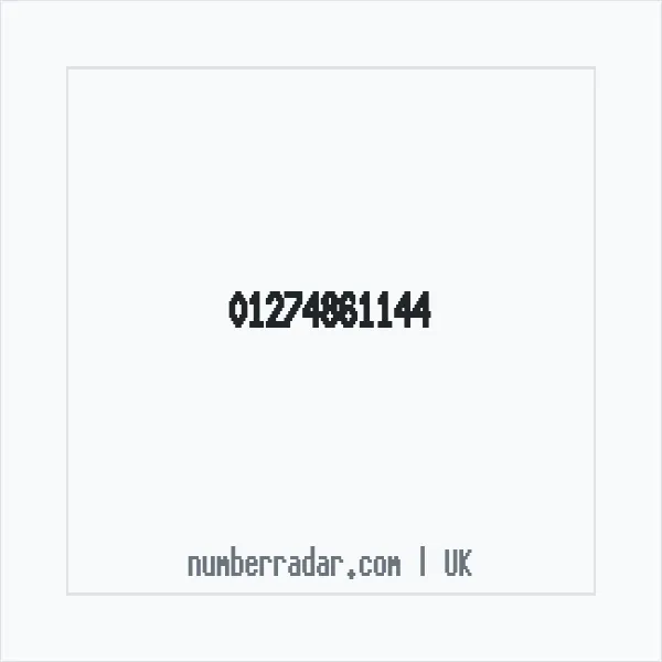 Reverse number check for +44 1274 861144 — who called me?