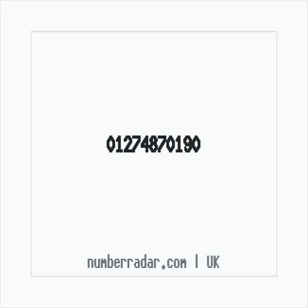 Reverse number check for +44 1274 870190 — who called me?