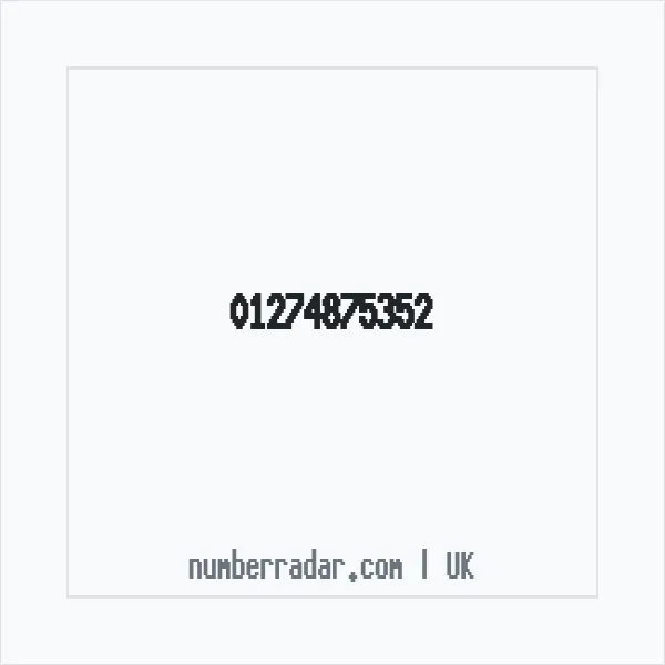 Reverse number check for +44 1274 875352 — who called me?