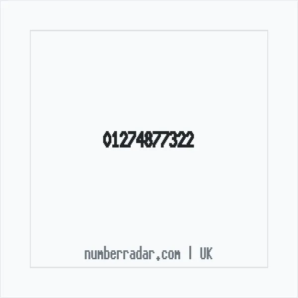 Reverse number check for +44 1274 877322 — who called me?
