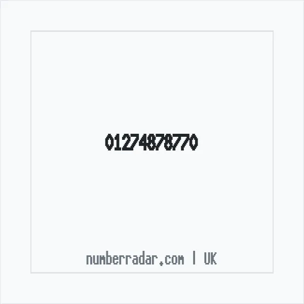 Reverse number check for +44 1274 878770 — who called me?