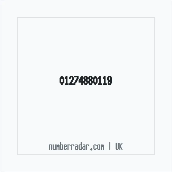 Reverse number check for +44 1274 880119 — who called me?