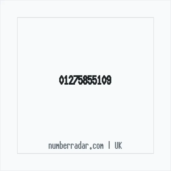 Reverse number check for +44 1275 855109 — who called me?