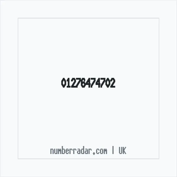 Reverse number check for +44 1276 474702 — who called me?