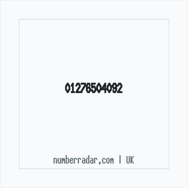 Reverse number check for +44 1276 504092 — who called me?