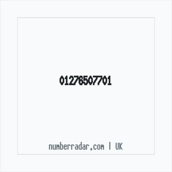 Reverse number check for +44 1276 507701 — who called me?