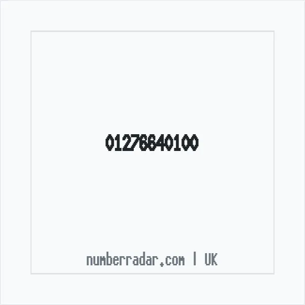 Reverse number check for +44 1276 640100 — who called me?
