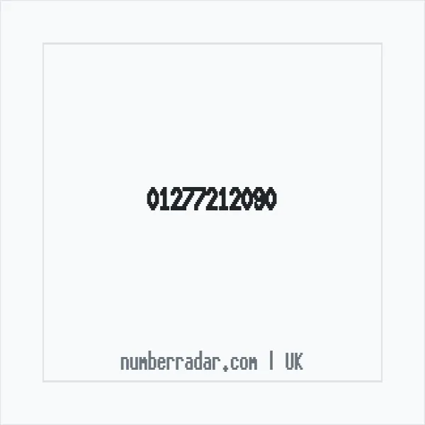 Reverse number check for +44 1277 212090 — who called me?