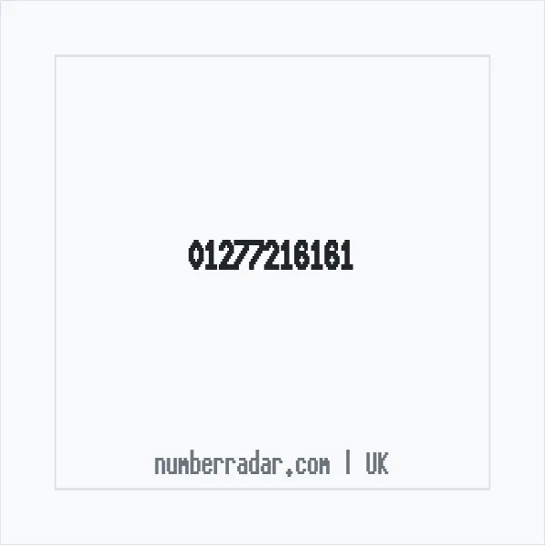 Reverse number check for +44 1277 216161 — who called me?