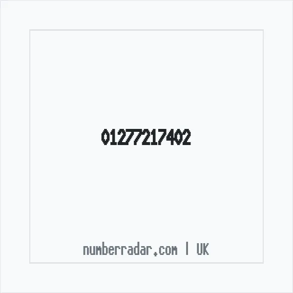Reverse number check for +44 1277 217402 — who called me?