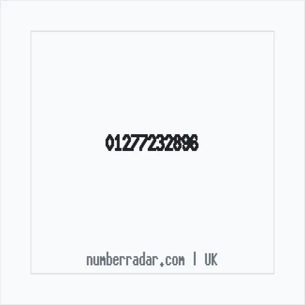 Reverse number check for +44 1277 232896 — who called me?