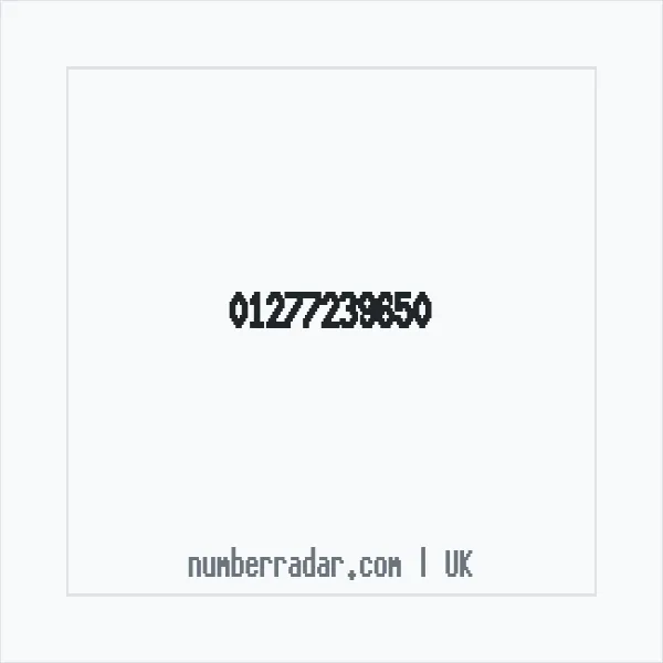 Reverse number check for +44 1277 239650 — who called me?