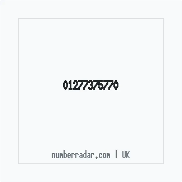 Reverse number check for +44 1277 375770 — who called me?
