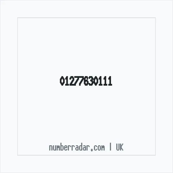 Reverse number check for +44 1277 630111 — who called me?