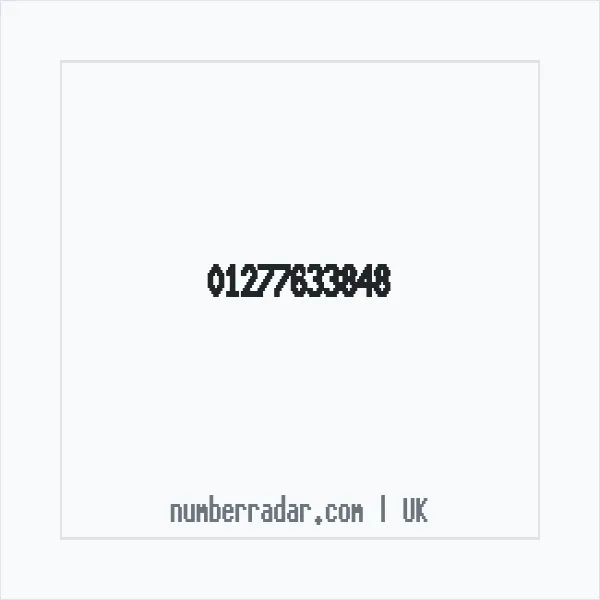 Reverse number check for +44 1277 633848 — who called me?