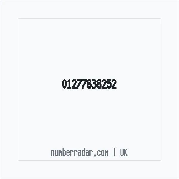 Reverse number check for +44 1277 636252 — who called me?