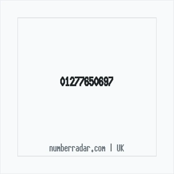 Reverse number check for +44 1277 650697 — who called me?