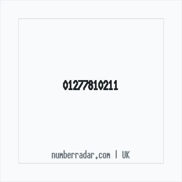 Reverse number check for +44 1277 810211 — who called me?
