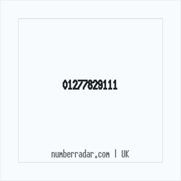 Reverse number check for +44 1277 829111 — who called me?