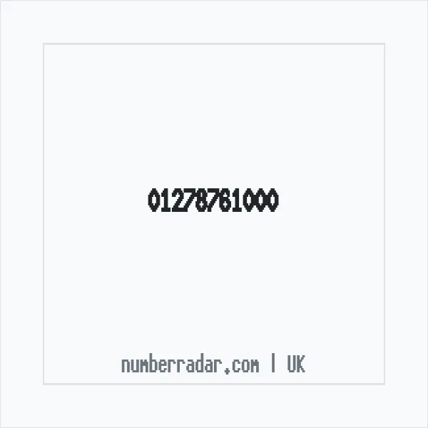 Reverse number check for +44 1278 761000 — who called me?