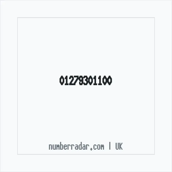 Reverse number check for +44 1279 301100 — who called me?