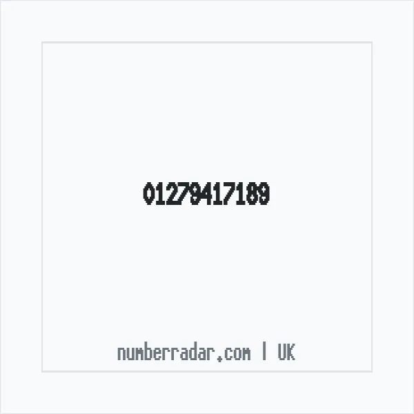 Reverse number check for +44 1279 417189 — who called me?