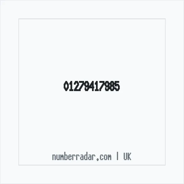 Reverse number check for +44 1279 417985 — who called me?