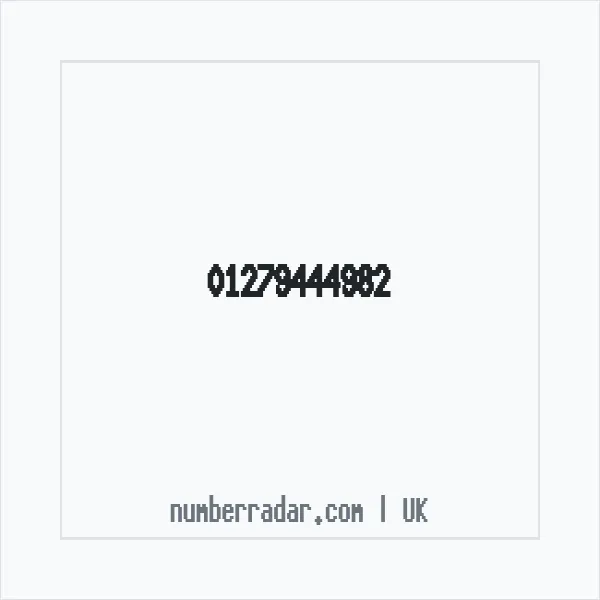 Reverse number check for +44 1279 444982 — who called me?