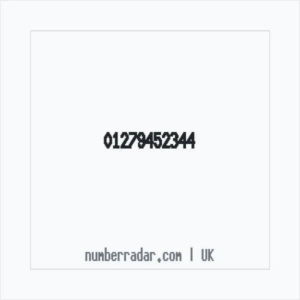 Reverse number check for +44 1279 452344 — who called me?